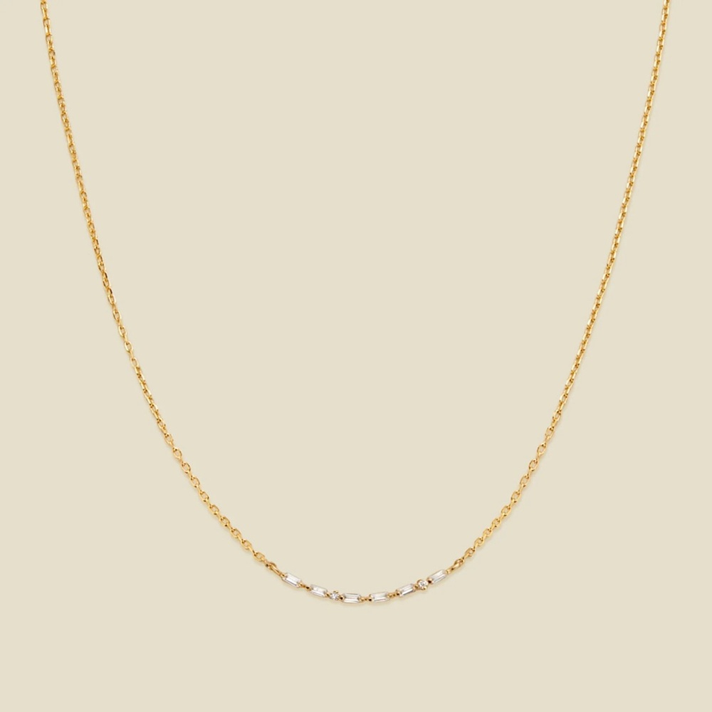 Made by Mary Mama Morse Code Necklace Gold